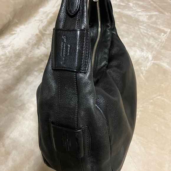 Black Pebbled leather hobo bag - Ralph Lauren - Picture 14 of 16